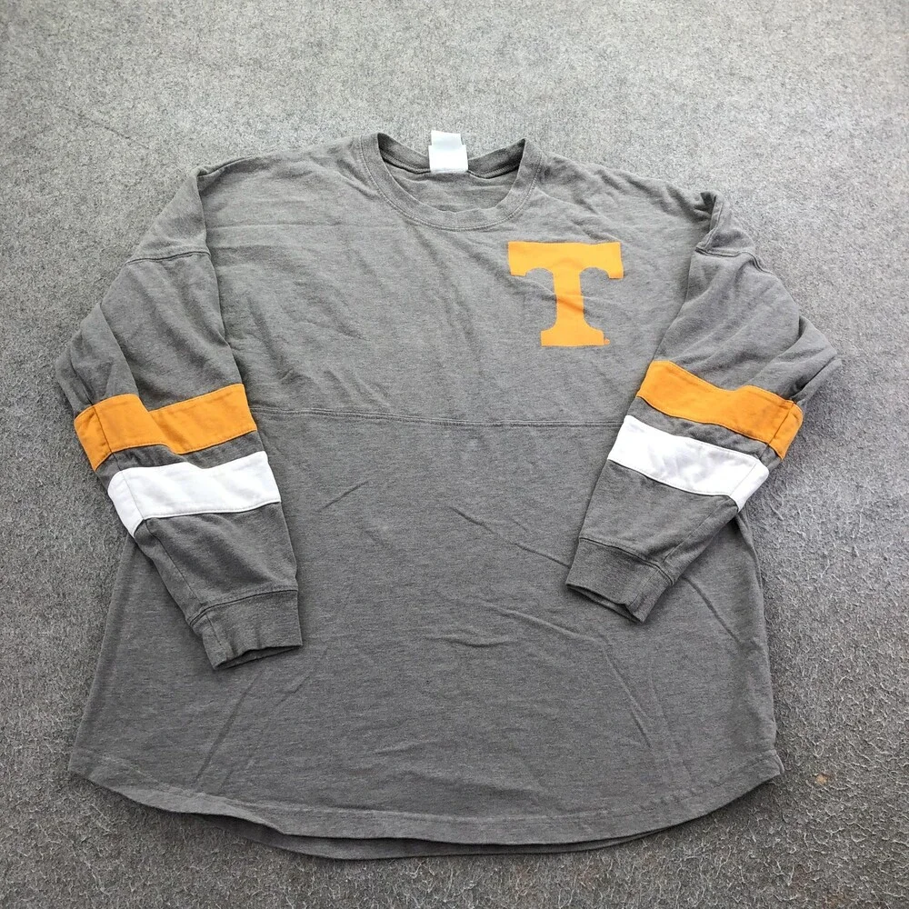 Tennessee Volunteers Shirt Womens Medium Gray Long Sleeve NCAA Knights Apparel